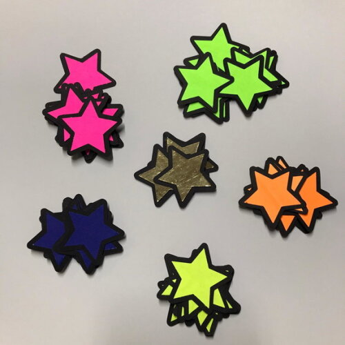 Aplique Estrelinhas Neon