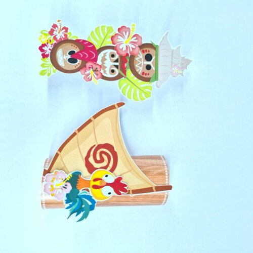 Aplique para Tubete 3d Moana