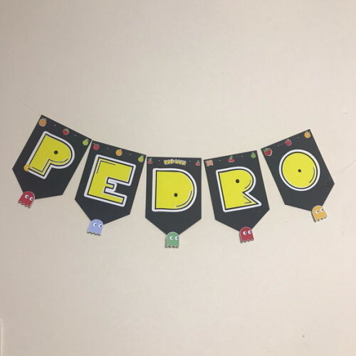Bandeirola Jogo Retro Pacman