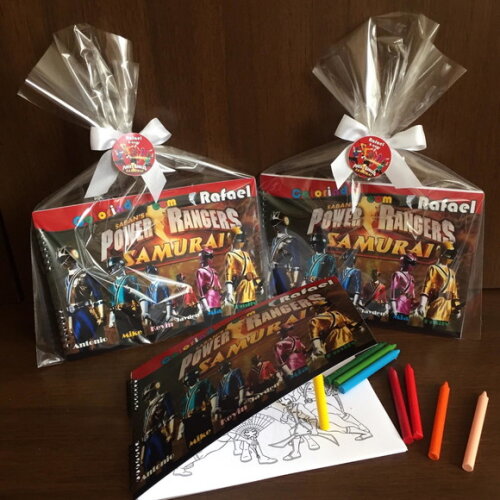 Bloco para Colorir Power Rangers
