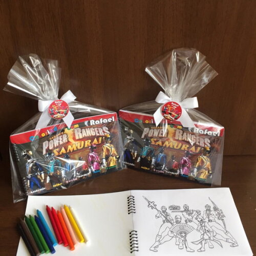 Bloco para Colorir Power Rangers