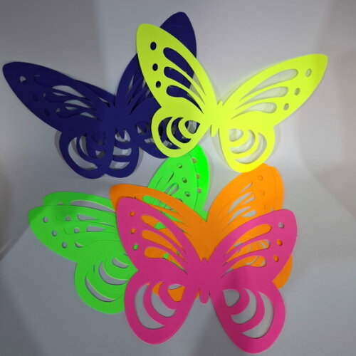 Borboletas Neon 20cm
