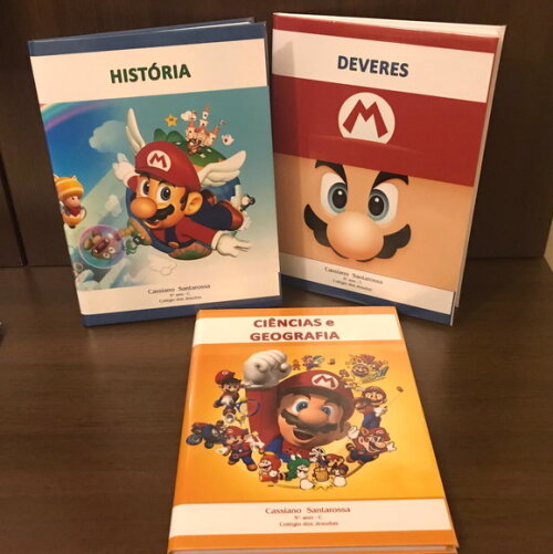 Caderno Brochurão Capa Dura Mário Bros