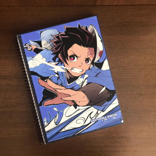 Caderno Kimetsu no Yaiba