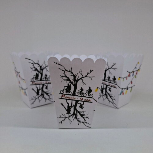 Caixa Cachepot Personalizada Festa Stranger Things
