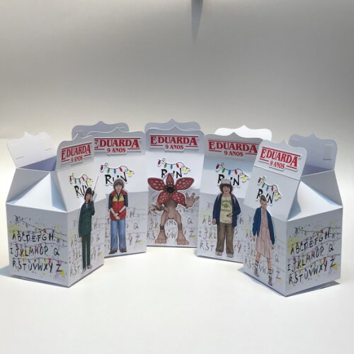 Caixa Mini Milk Stranger Things - Kit 24u