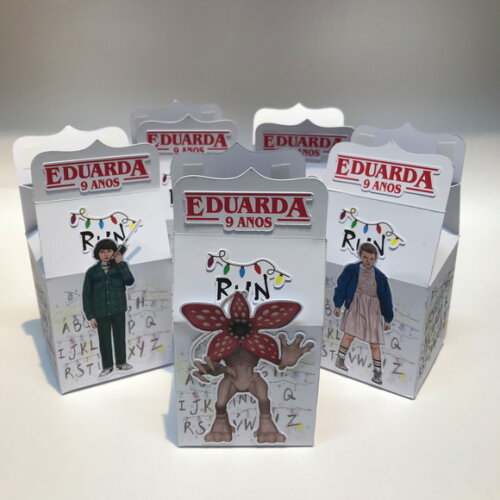 Caixa Mini Milk Stranger Things - Kit 24u