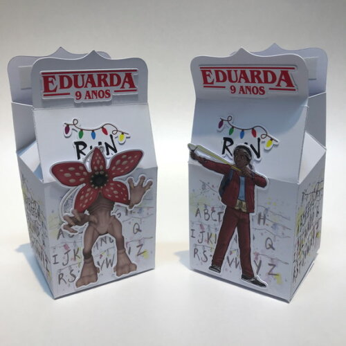 Caixa Mini Milk Stranger Things - Kit 24u