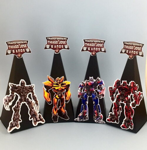 Caixa Pirâmide Transformers - Kit 30unidades