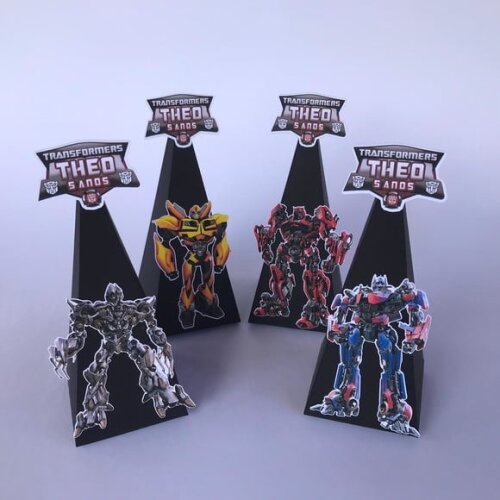 Caixa Pirâmide Transformers - Kit 30unidades