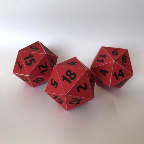 Caixa Stranger Things Dado de 20 Lados - Kit 3 Unidades