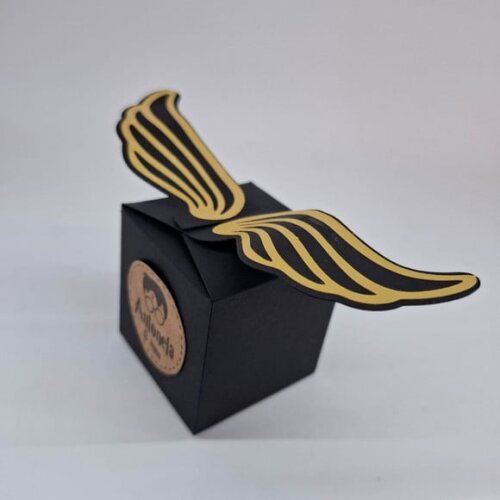 Caixinha Asas Pomo de Ouro Harry Potter - Kit 10 Unidades