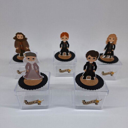 Caixinha Acrilica 3d Harry Potter - Kit 30u