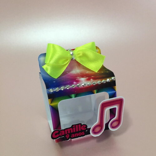 Caixinha Festa Neon - Kit 20 Unidades