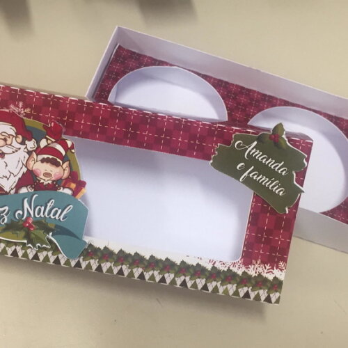 Caixinha para chocolate Natal