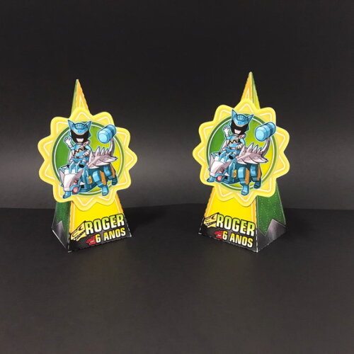 Caixinha Power Rangers Dino Charge Pirâmide