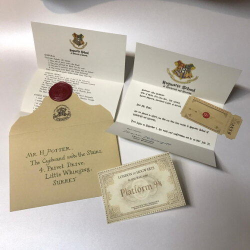 Carta de Admissão Harry Potter Lacre de Cera