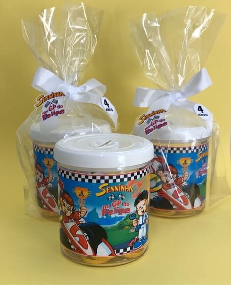 Cofrinho Senninha - Kit 20 Unidades