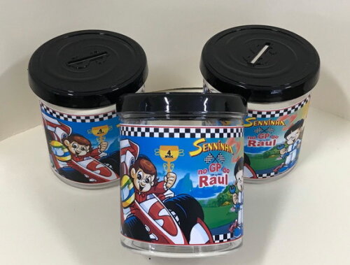 Cofrinho Senninha - Kit 20 Unidades