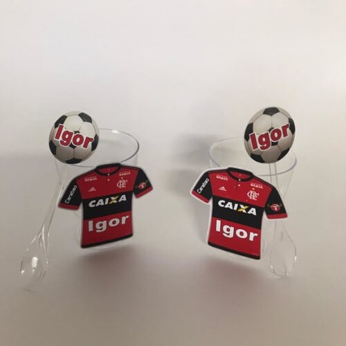 Copinho de Brigadeiro com Colherzinha Flamengo