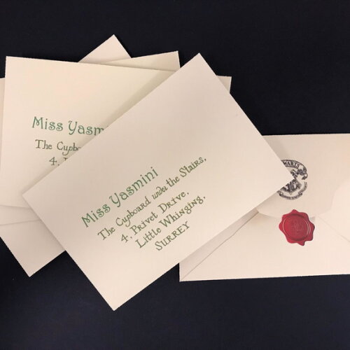 Envelope Cartas Voadoras Harry Potter