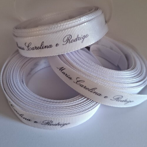 Fita Gorgurão 16mm Personalizada - 10 Metros