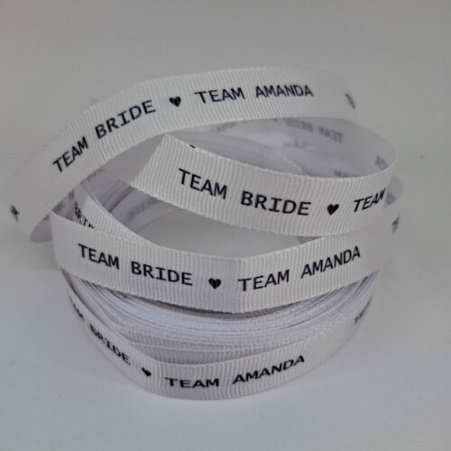 Fita Gorgurão 22mm Personalizada Casamento - 10 Metros
