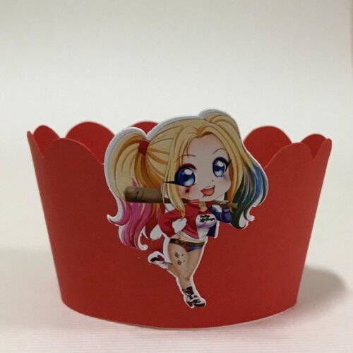 Forminha Cupcake Arlequina