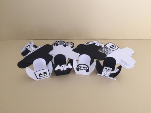 Forminha Dj Marshmello - Kit 50unidades