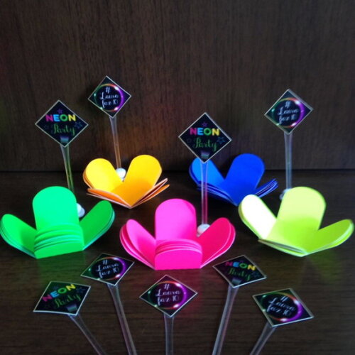 Forminha Neon + Mini Topper - Par
