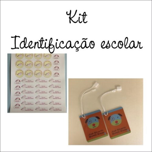 Kit Identificação Escolar Iii