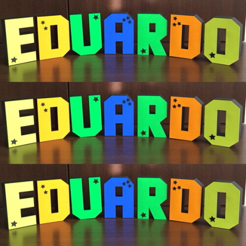 Letras 3d Festa Neon - 15cm