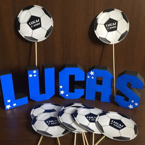 Letras 3d Futebol 15cm