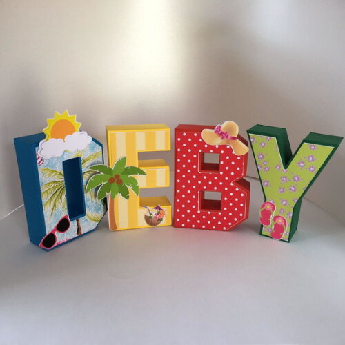 Letras 3d Tardezinha 15cm