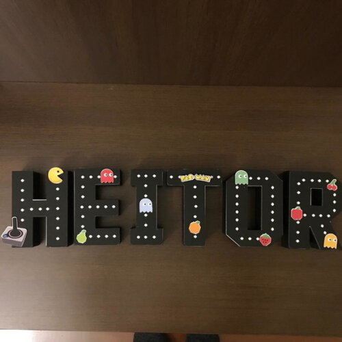 Letras 3d Pacman - 15cm