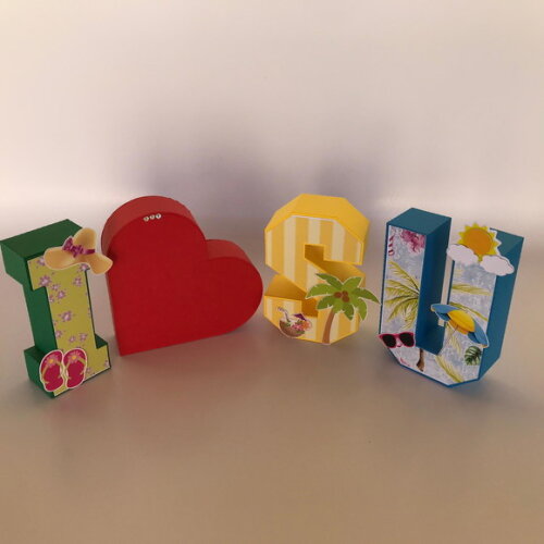 Letras 3d Tardezinha 15cm