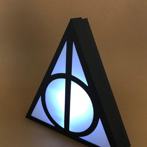 Luminária Relíquias da Morte Harry Potter
