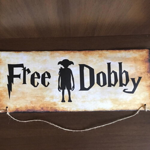 Placa Harry Potter Free Dobby