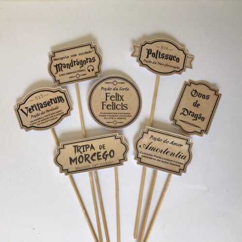 Plaquinhas Topper Gigante Harry Potter