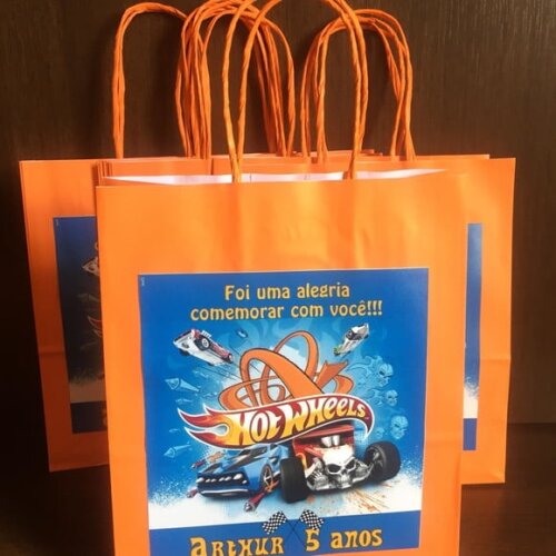 Sacolinha Personalizada Hotwheels