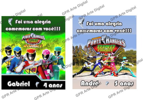 Sacolinha Personalizada Power Rangers Samuray