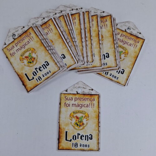 Tag Agradecimento Lembrancinha Festa Harry Potter