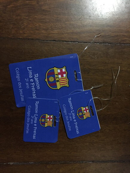 Tag de Mochila, Lancheira e Estojo - Kit com 3 Unidades