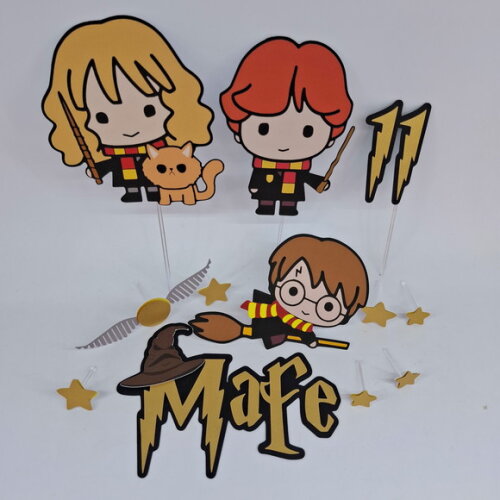 Topo de Bolo Harry Potter