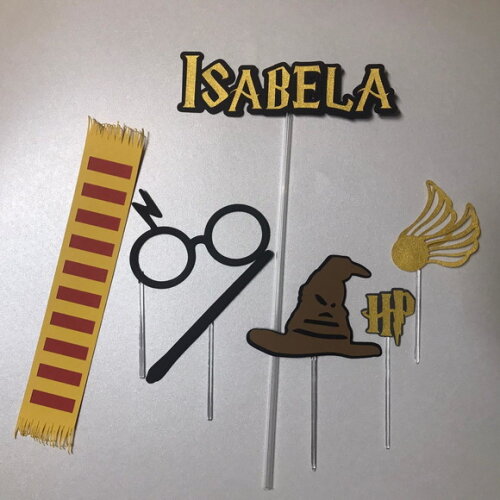 Topo de Bolo Harry Potter