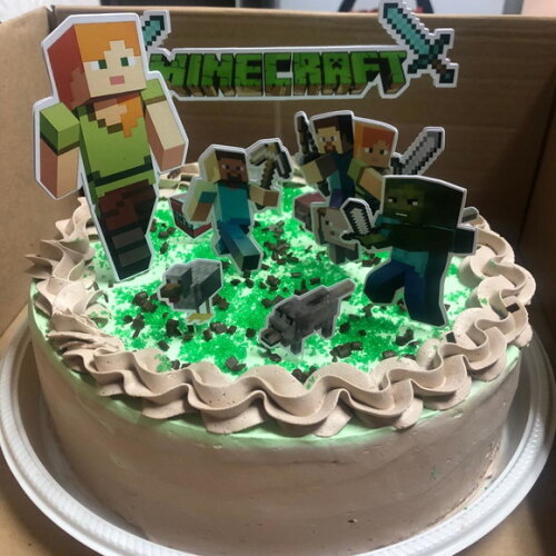 Topo de Bolo Minecraft