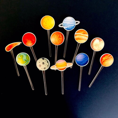 Topper Planetas Galáxia Festa Astronauta