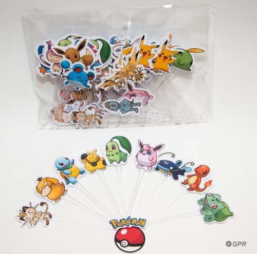 Topper para Docinhos Festa Pokemon