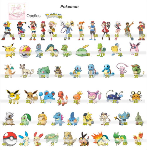 Topper para Docinhos Festa Pokemon