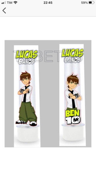 Tubete Personalizado Festa Ben10
